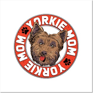 Yorkie Mom Cute Yorkshire Terrier Dog Lovers Mother's Day Posters and Art